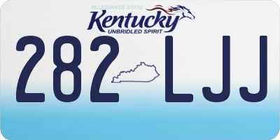 KY license plate 282LJJ