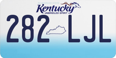 KY license plate 282LJL