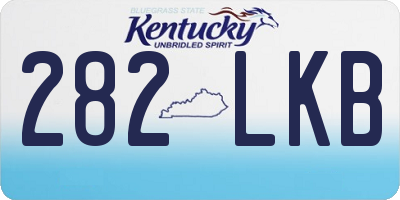 KY license plate 282LKB