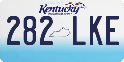 KY license plate 282LKE