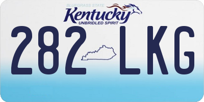 KY license plate 282LKG