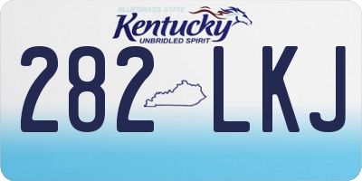 KY license plate 282LKJ