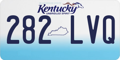 KY license plate 282LVQ