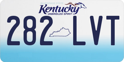 KY license plate 282LVT