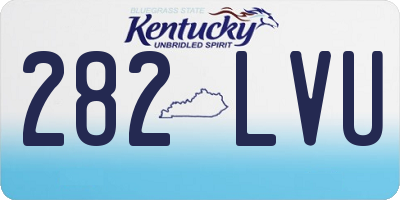 KY license plate 282LVU