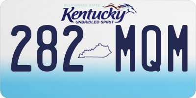 KY license plate 282MQM