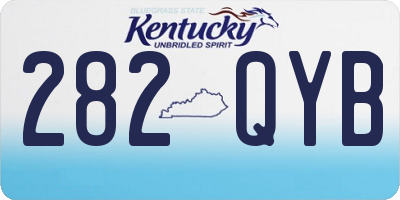 KY license plate 282QYB