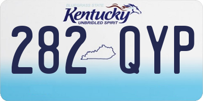 KY license plate 282QYP