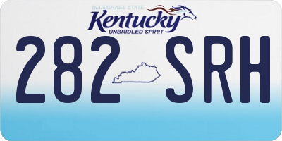 KY license plate 282SRH