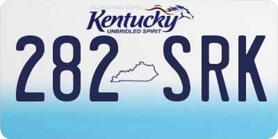 KY license plate 282SRK