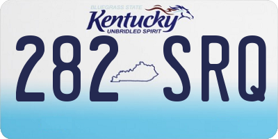 KY license plate 282SRQ