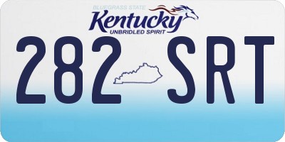 KY license plate 282SRT
