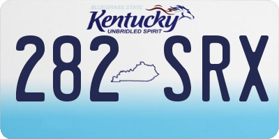 KY license plate 282SRX