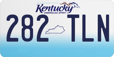 KY license plate 282TLN