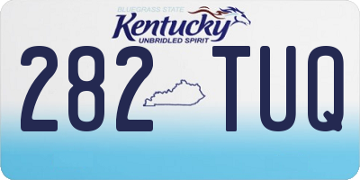 KY license plate 282TUQ