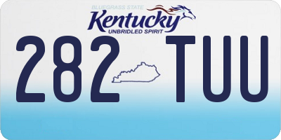 KY license plate 282TUU