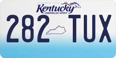 KY license plate 282TUX