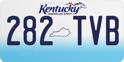 KY license plate 282TVB