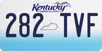 KY license plate 282TVF
