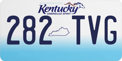 KY license plate 282TVG