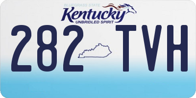 KY license plate 282TVH