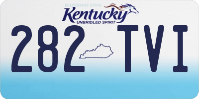 KY license plate 282TVI