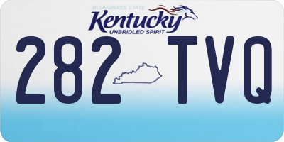 KY license plate 282TVQ