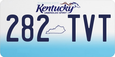 KY license plate 282TVT