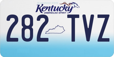 KY license plate 282TVZ