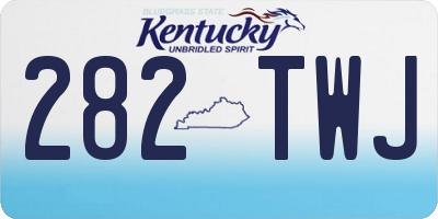 KY license plate 282TWJ