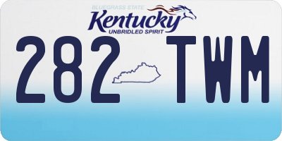 KY license plate 282TWM