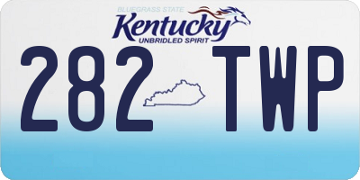 KY license plate 282TWP
