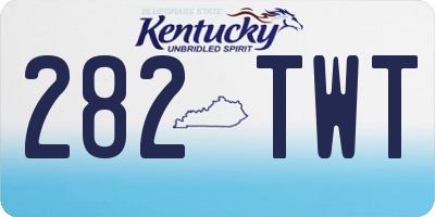 KY license plate 282TWT