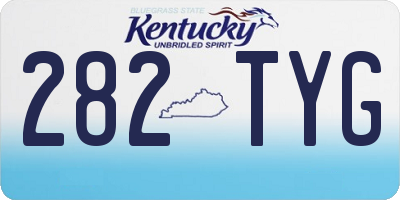 KY license plate 282TYG