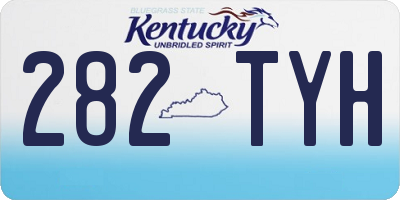 KY license plate 282TYH