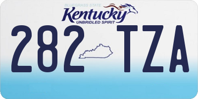 KY license plate 282TZA