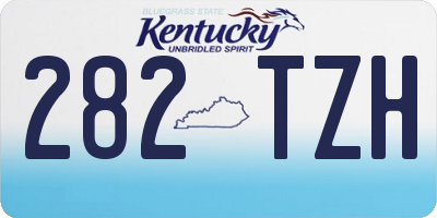 KY license plate 282TZH