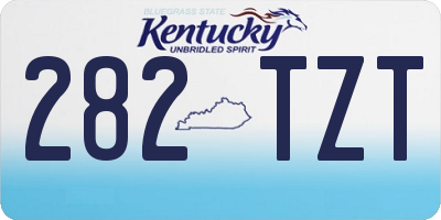 KY license plate 282TZT