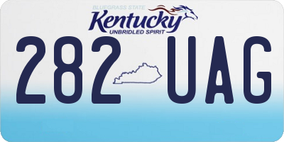 KY license plate 282UAG