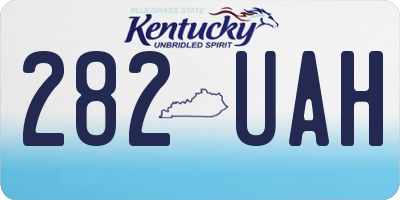 KY license plate 282UAH