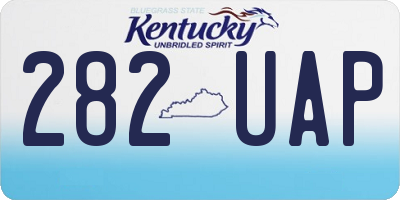 KY license plate 282UAP
