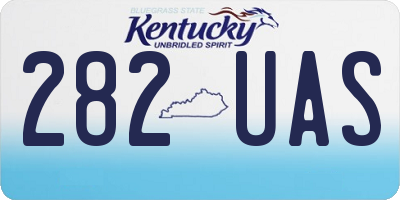 KY license plate 282UAS