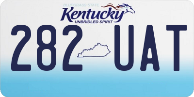 KY license plate 282UAT