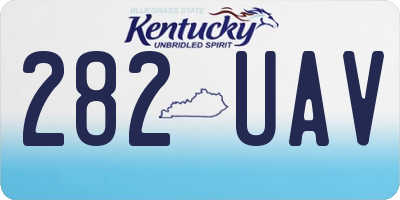 KY license plate 282UAV