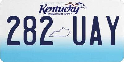 KY license plate 282UAY