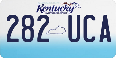KY license plate 282UCA