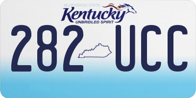 KY license plate 282UCC