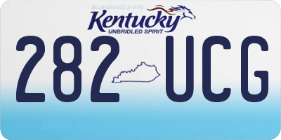 KY license plate 282UCG