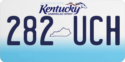 KY license plate 282UCH