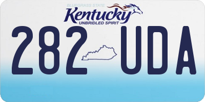 KY license plate 282UDA
